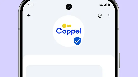 Logo coppell sur l'UI d'un téléphone