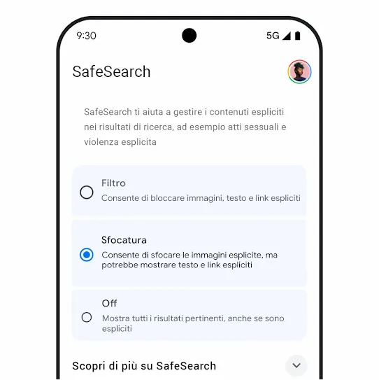 Immagine di SafeSearch