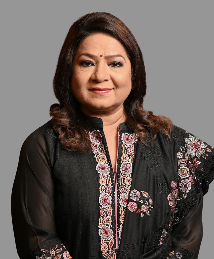 Professional portrait of Anurradha Prasad, Chairperson and Managing Director of News24.