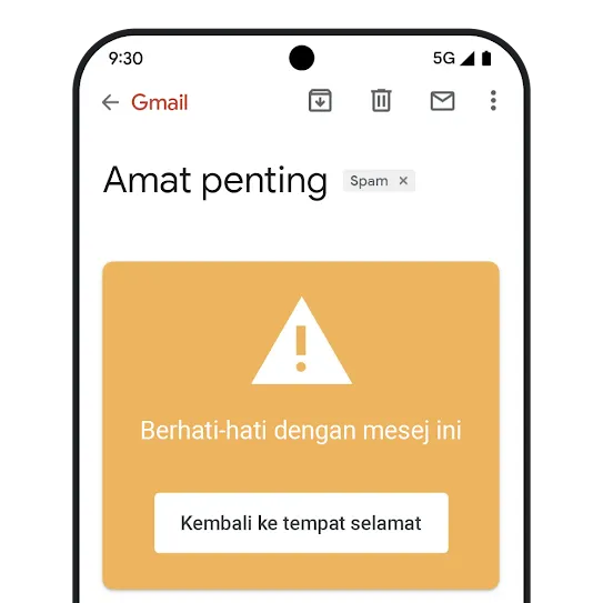 Grafik Gmail pancingan data