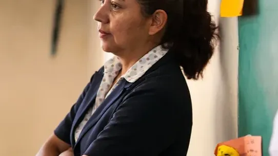 A person in a classroom