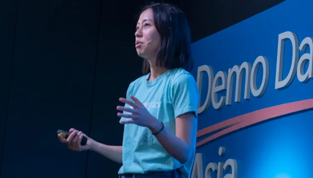 A woman delivering a speech