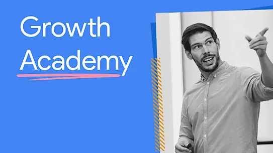 Imagem com o título "Growth Academy" e foto de Nikolas Vogt