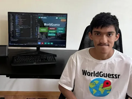 Gautam Anand, the founder of WorldGuessr.