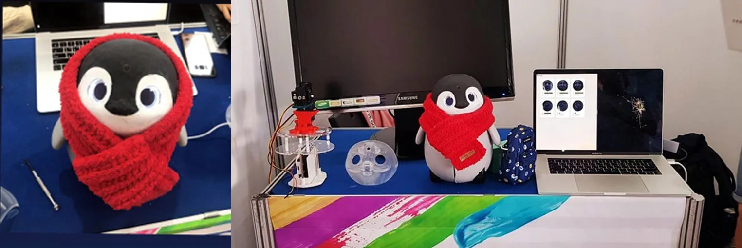 Jeonghyun Yoon and Yoo-Jin Jo’s college AI robot.