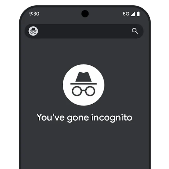 Incognito Chrome browser tab