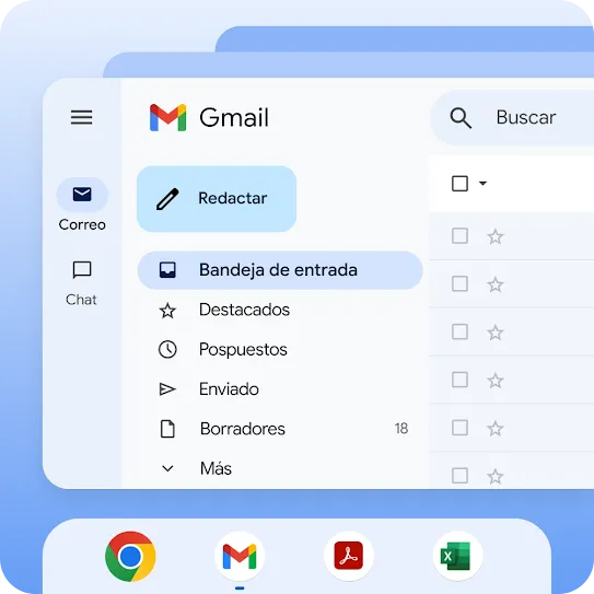 Trabaja libremente en todas tus aplicaciones