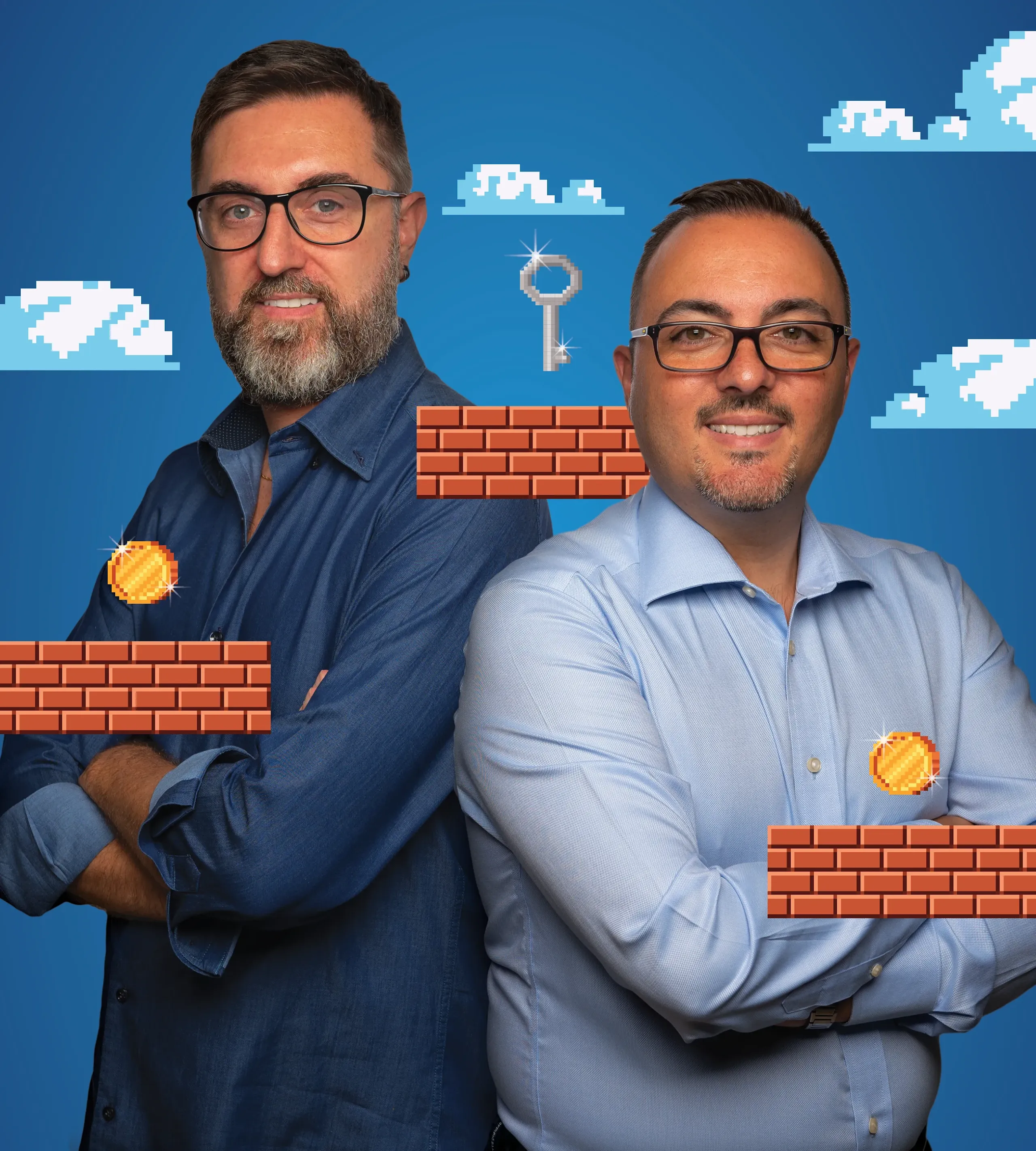 Co-founders of Code This Lab, Mauro and Biagio