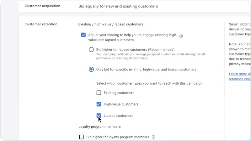 Video Demo of Retention Goals