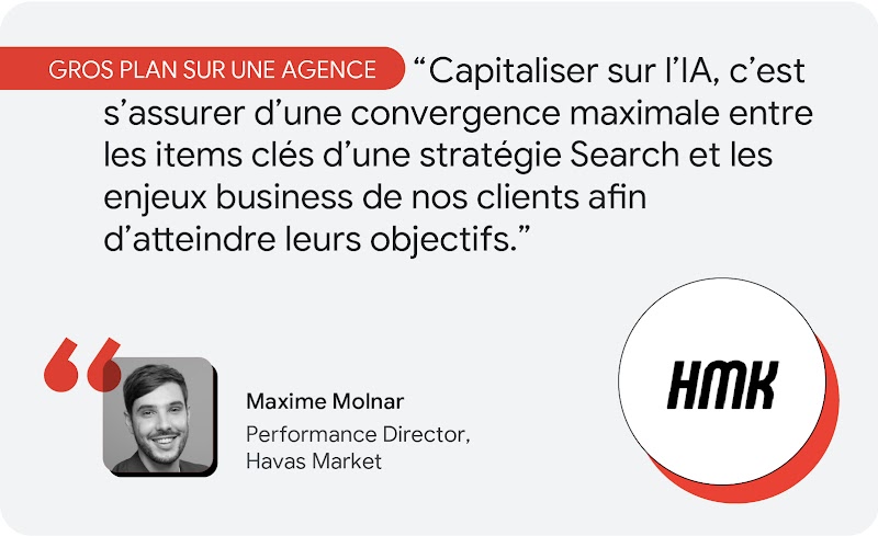 Maxime Molnar, Performance Director de Havas Market souligne l'importance de capitaliser sur l'IA.