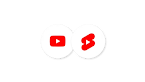 The YouTube and YouTube Shorts logos displayed side-by-side in white circles.