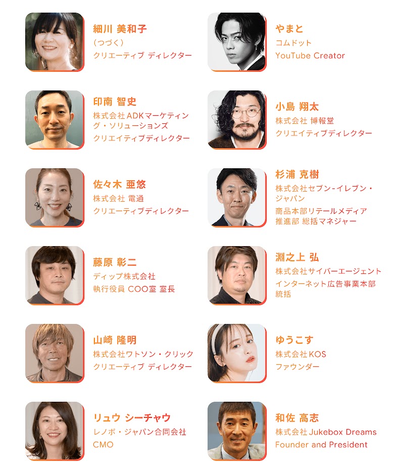 YouTube Works Awards の審査員