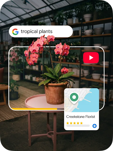 Meet customers exactly where they discover, research, and buy across Google.