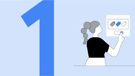 Eine Frau schiebt einen Regler nach rechts und aktiviert Google Tag. Auf der rechten Bildseite ist eine große eins zu sehen.