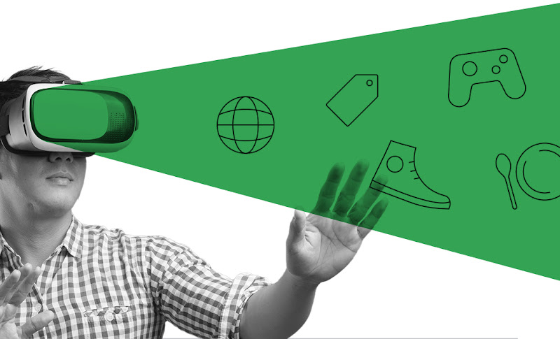 A Filipino man using a VR headset to enjoy virtual experiences