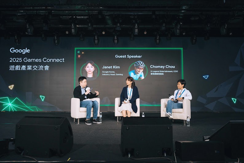 作為Google Games Connect 2025遊戲產業交流會來賓講者，台灣傳奇網路營運長Chomay Chou與韓國 Google 遊戲產業負責人Janet Kim在Google 2025遊戲產業交流會中深入討論台灣與全球市場的遊戲發行策略，分享2024年後發現PC遊戲市場的潛力。