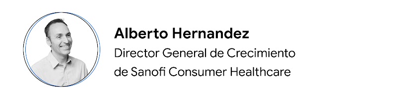 Primer plano de Alberto Hernandez, director general de crecimiento de Sanofi Consumer Healthcare