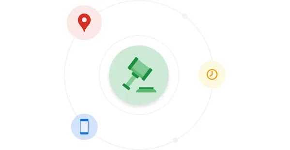 صورة توضيحية لمطرقة داخل دائرة من رموز تمثّل العوامل السياقية