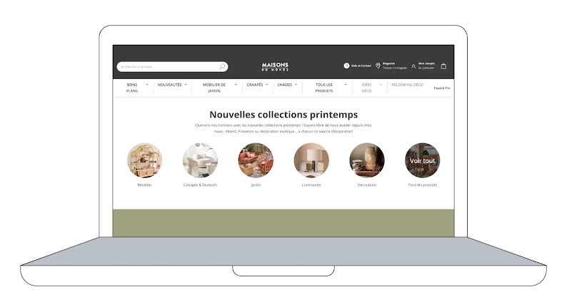 Toute la collection printemps - été 2024 de Maisons du Monde a été rédigée avec l’intelligence artificielle générative en 5 langues.