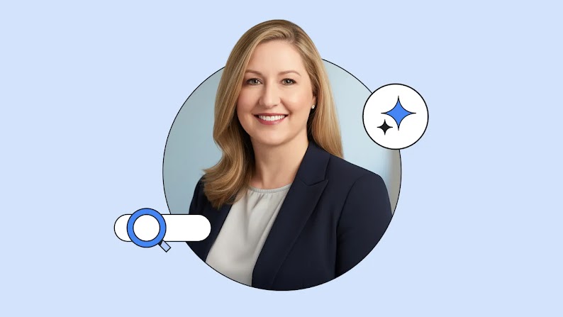 Brigitte King, chief digital and insights officer of Colgate-Palmolive, appears from the shoulders up, wearing a black blazer and white silk top. King has long blond hair, light skin, and smiles brightly at the camera.