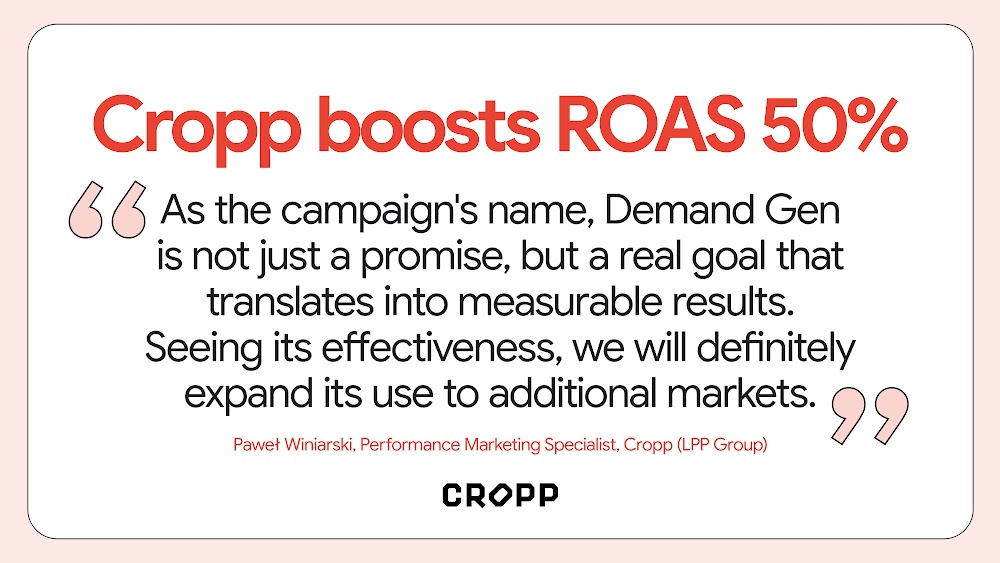 Cropp case study with quotation iconography.