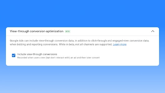 View-Through Conversion Optimization
