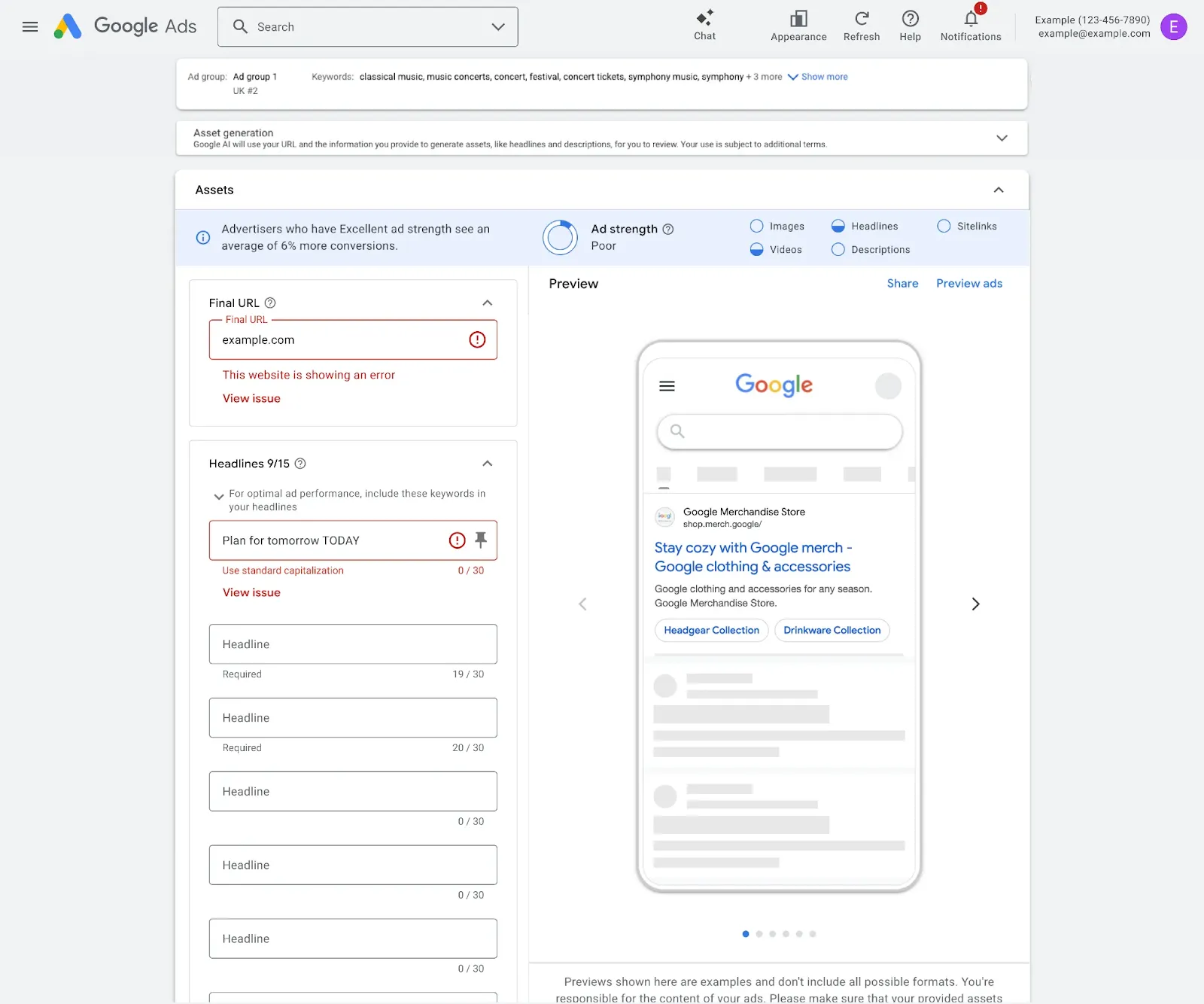 Proceso de aprobación de políticas en la creación de anuncios en Google Ads