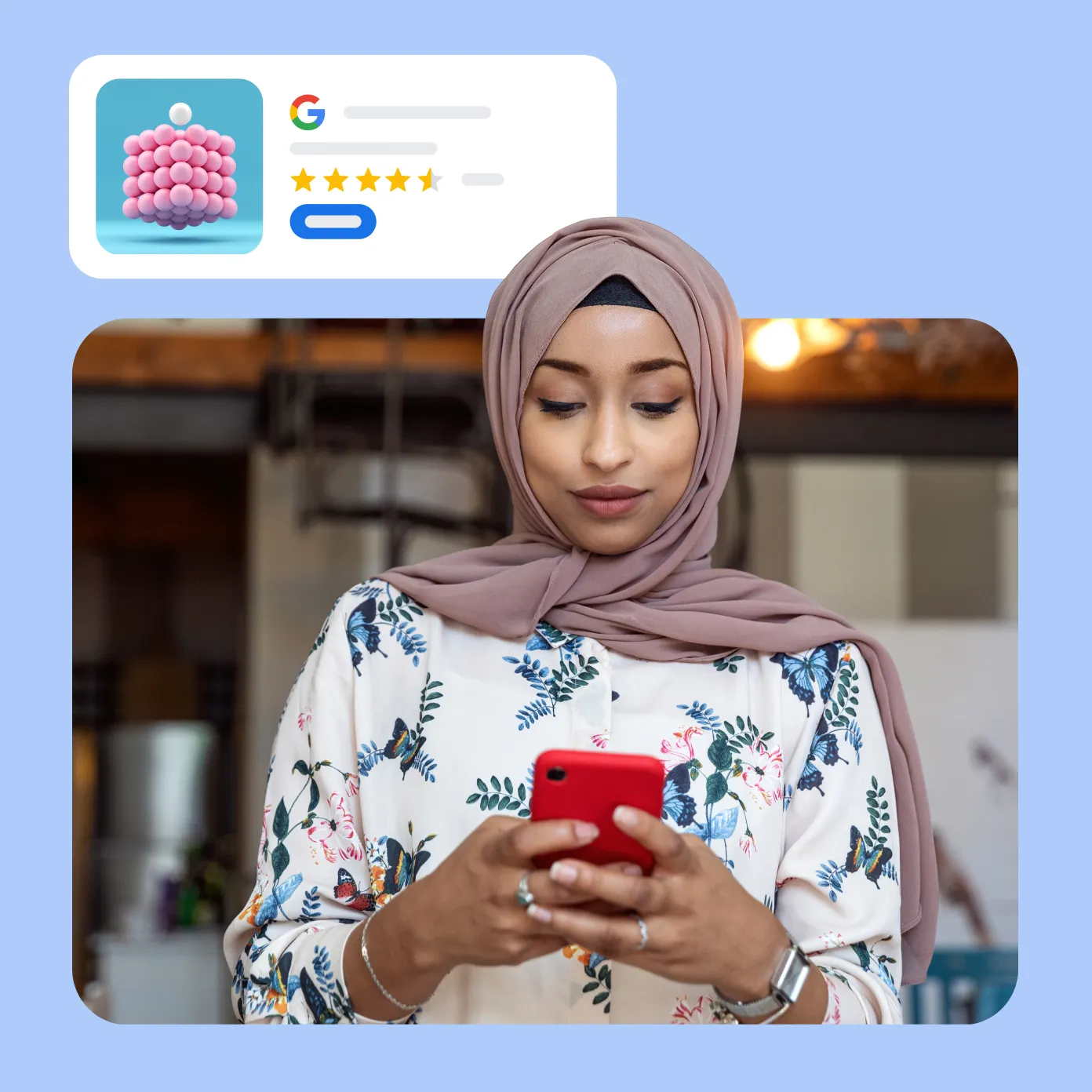 Google Play Store'da "eğitim uygulaması" araması yapılıyor ve Sponsorlu sonuçlardan birine tıklanıyor.