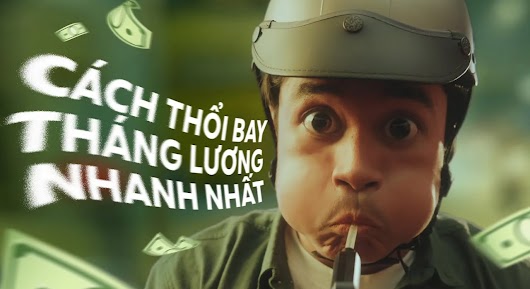 The video thumbnail shows a dramatic or comedic scene from a Grab advertisement titled "CHUYẾN DEJAVU NHỚ ĐỜI," likely featuring two main characters who are looking surprised or troubled while sitting in a car.