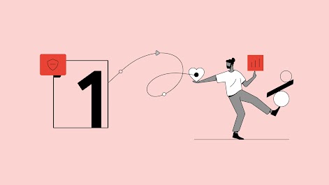 Chapter 1. Build direct relationships with your customers. A Southeast Asian man balances geometric shapes on his right foot, right forefinger, and left hand.