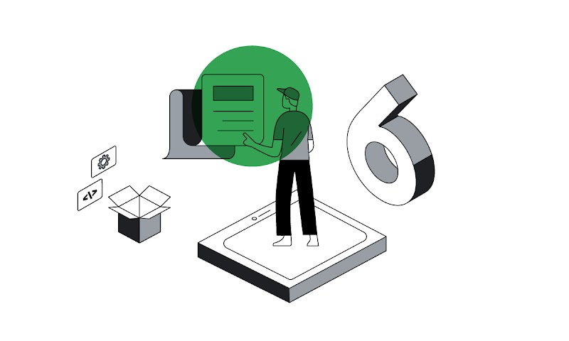 6. A light-skinned person dressed in a ball cap and casual clothes reviews information detailing Google’s successful philosophy of openness.