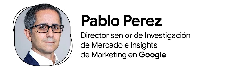 Primer plano de Pablo Pérez, director sénior de Investigación de Mercado e Insights de Marketing en Google