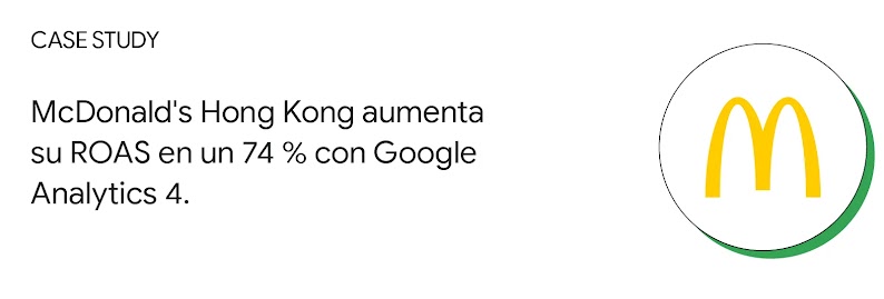 Caso de éxito: McDonald's Hong Kong aumenta su ROAS en un 74 % con Google Analytics 4.