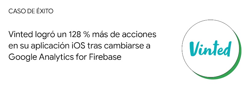 Caso de éxito: Vinted logró un 128 % más de acciones en su aplicación iOS tras cambiarse a Google Analytics for Firebase.