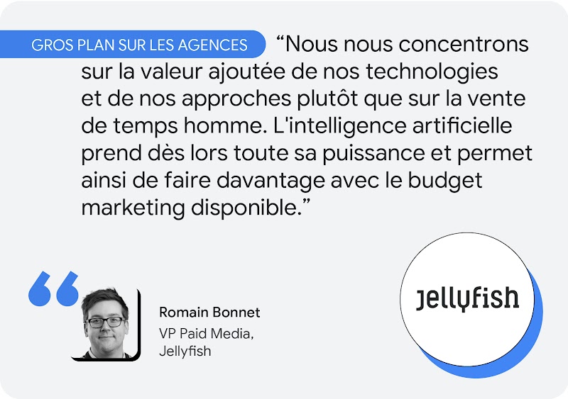 Romain Bonnet, VP Paid Media de Jellyfish partage son témoignage sur l'utilisation de l'IA.
