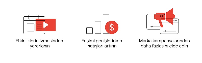 Tam dönüşüm hunisini kapsayan bir YouTube stratejisi benimsemenin üç yolu: Etkinliklerin ivmesinden yararlanın. Erişimi genişletirken satışları artırın. Marka kampanyalarından daha fazlasını elde edin