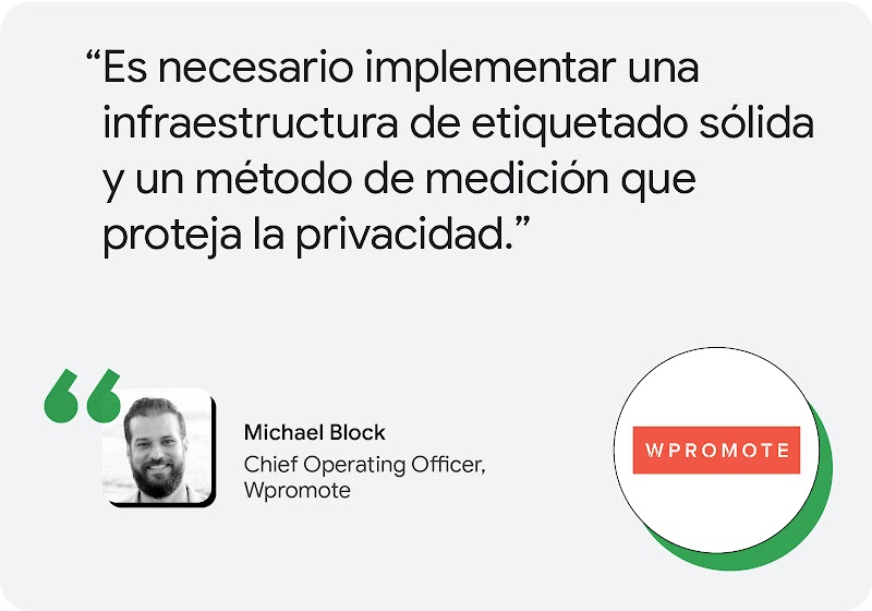 Según Michael Block, Chief Operating Officer de Wpromote, "hay que implementar una  infraestructura sólida de etiquetado y una medición segura desde el punto de vista de la privacidad".