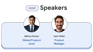 Speaker line up: Abhay Paliwal & Sam Taffer