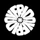 Logo featuring a circular, flower-like typographic design on a solid black background. White, thick letters are stretched and arranged in a continuous ring to resemble petals. The bases of the letters point inward toward a central white asterisk symbol, spelling the word 'FRIDAY' repeated twice (FRIDAYFRIDAY) when read in a clockwise direction