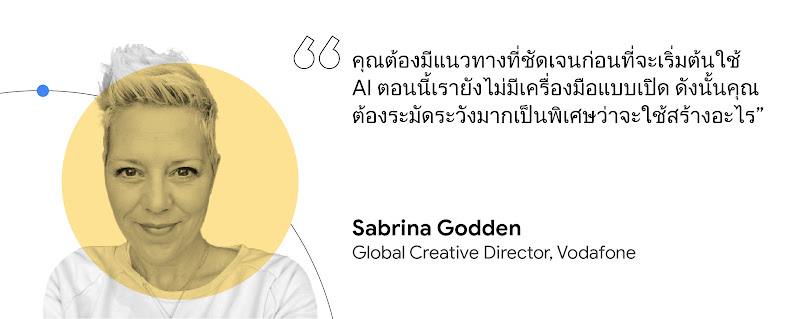 คุณต้องมีแนวทางที่ชัดเจนก่อนเริ่มใช้ AI ปัจจุบันยังไม่มีเครื่องมือแบบเปิดใช้งาน ดังนั้นคุณต้องระมัดระวังเป็นพิเศษว่าจะใช้ AI สร้างสรรค์อะไร