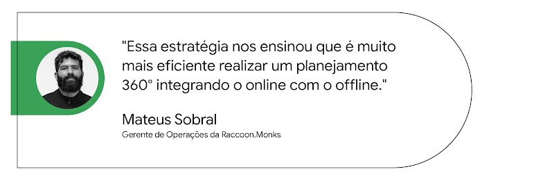 “Essa estratégia nos ensinou que é muito mais eficiente realizar um planejamento 360° integrando o online com o offline.”