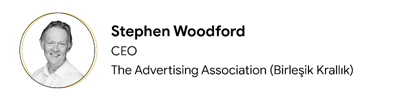 Birleşik Krallık'taki The Advertising Association'da CEO olarak görev yapan katılımcı Stephen Woodford'un portre fotoğrafı