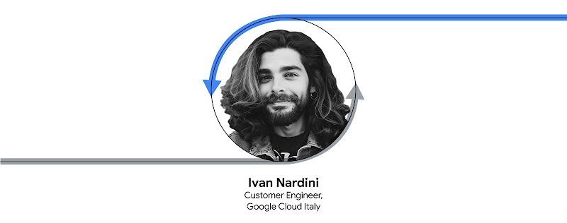 Ritratto in bianco e nero di Ivan Nardini, Customer Engineer, Google Cloud Italy