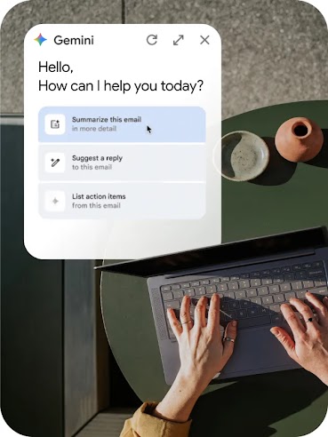 Turn your ambitions into results with Google AI working alongside you.