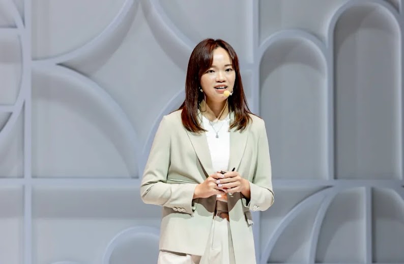 佳格食品集團資深產品經理 Stella Chen在台上分享