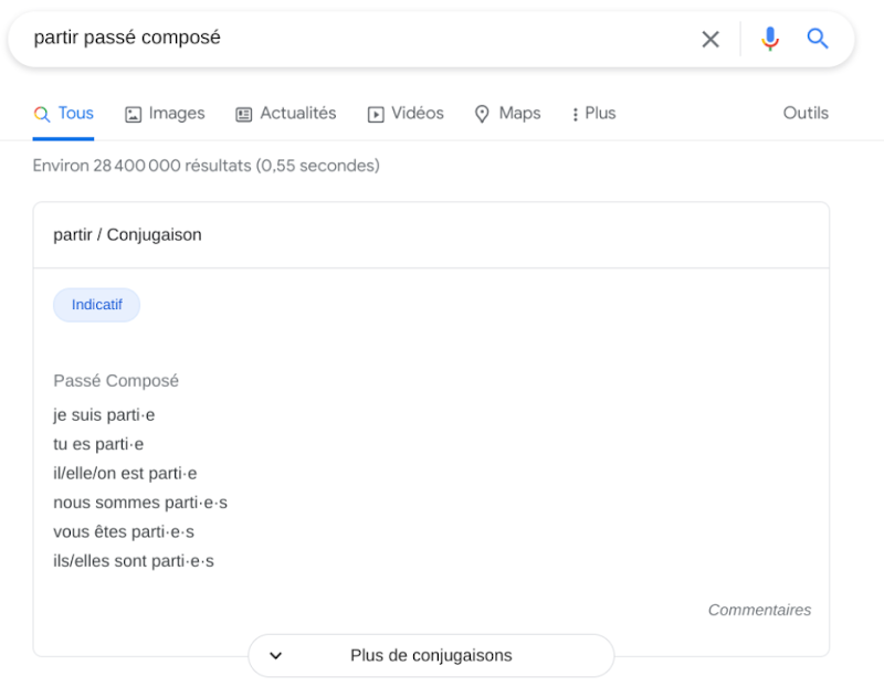 Google écriture inclusive
