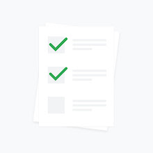 Ilustração de uma lista de verificação