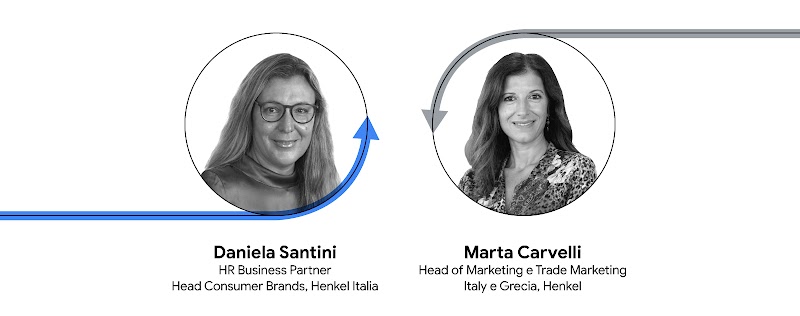 Vediamo il ritratto in bianco e nero delle autrici Daniela Santini e Marta Carvelli.