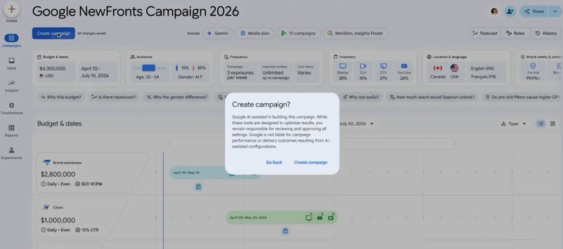 Ask Advisor in DV360 image