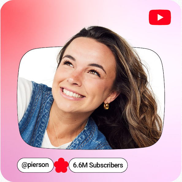 We see an image of YouTube creator smiling